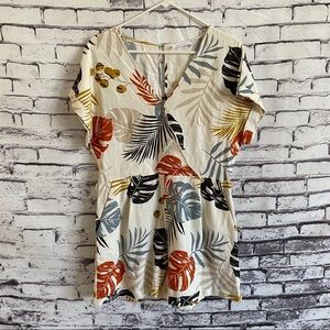 All In Favor Linen Blend Romper Nordstrom